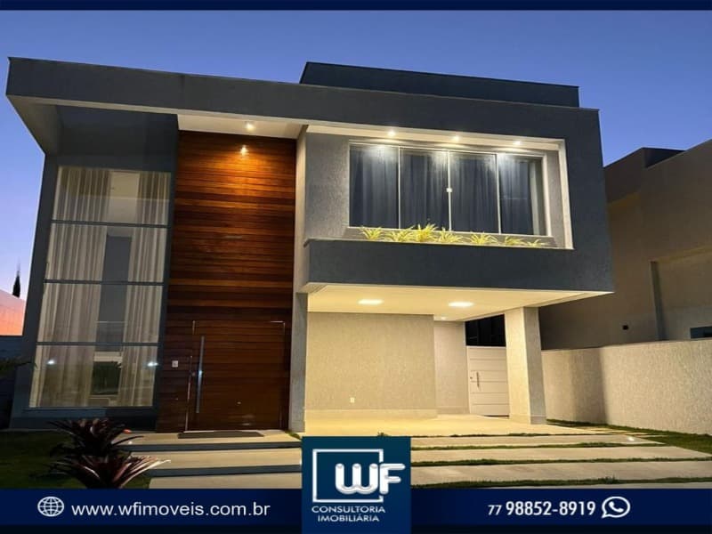 Casas alto padrão, contemporânea com piscina aquecida no condomínio CASA em TERRAS ALPHAVILLE 1, VITÓRIA DA CONQUISTA em Vitória da Conquista.