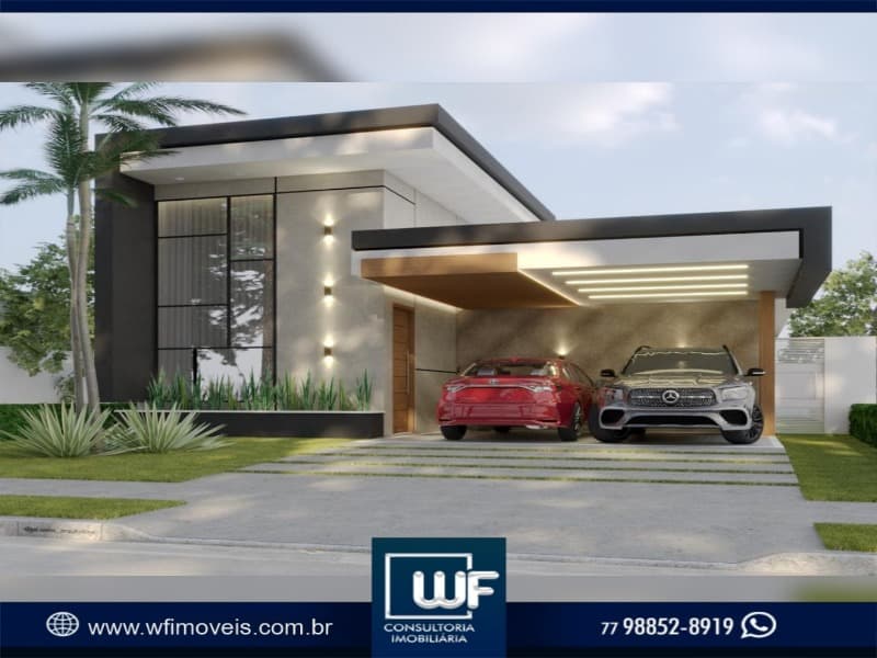 Casas alto padrão, contemporânea com piscina aquecida no condomínio CASA em HORTO PREMIER, VITÓRIA DA CONQUISTA em Vitória da Conquista.