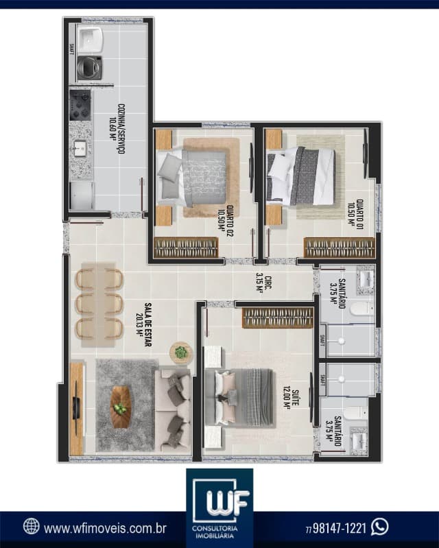 Vista detalhada 2 de APARTAMENTO em CANDEIAS, VITÓRIA DA CONQUISTA