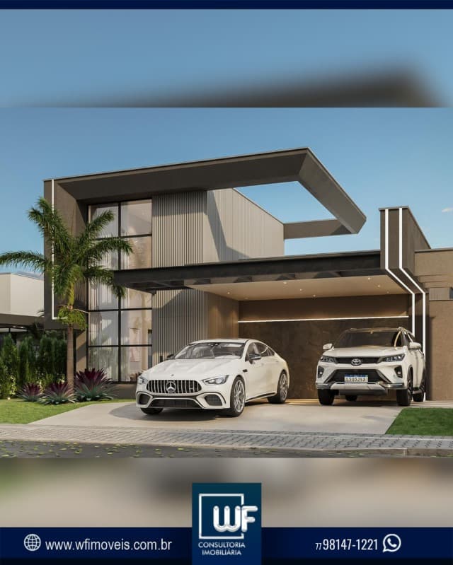 Casas alto padrão, contemporânea com piscina aquecida no condomínio CASA em PRIMAVERA HORTO PREMIER, VITÓRIA DA CONQUISTA em Vitória da Conquista.