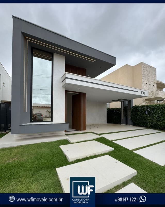 Casas alto padrão, contemporânea com piscina aquecida no condomínio CASA em PRIMAVERA HORTO PREMIER, VITÓRIA DA CONQUISTA em Vitória da Conquista.
